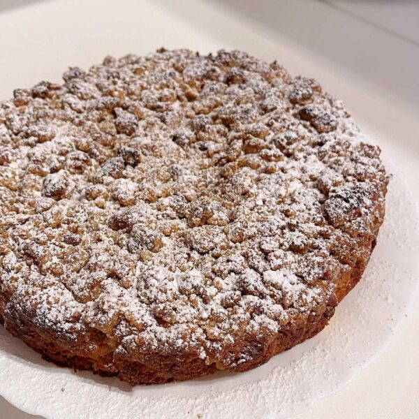 Pear and Ricotta Crumb Cake
